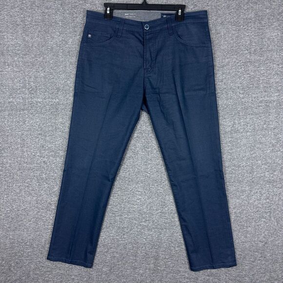 AG Adriano Goldschmied Pants Men 33x29* Blue Tellis Modern Slim Performance Golf - Picture 1 of 13